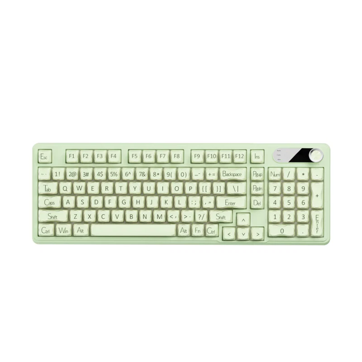 Tri‑Mode Wireless Membrane Keyboard With RGB Backlight & Control Knob